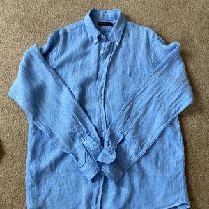Ralph Lauren Men's XL 100% Linen Shirt